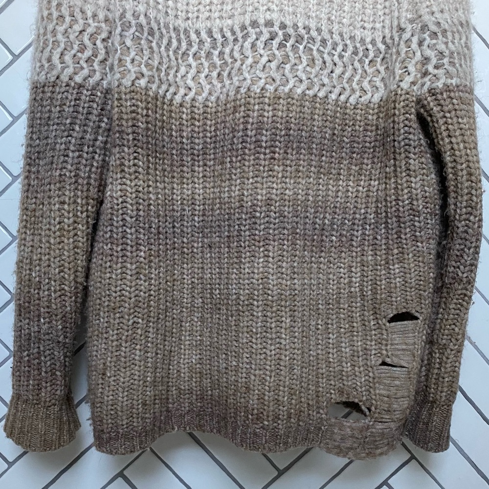 Raquel Allegra merino wool distressed cardigan - Picture 6 of 10